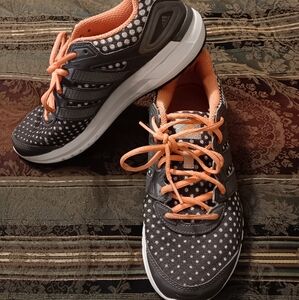 Adidas DURAMO 6 Plus Gray/Orange Running Shoes (C76270) Preowned Men's Sz 8.5